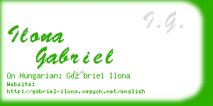 ilona gabriel business card